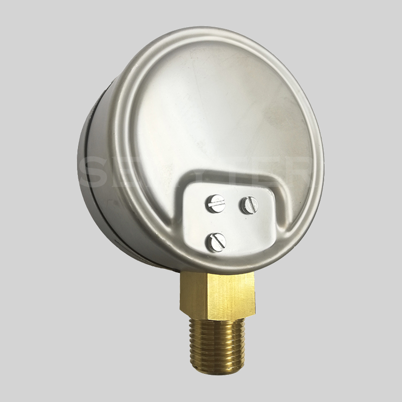 Manómetro TEMPRES Inox. Bronce Diámetro 2,5″ Conexión 1/4" NPT M, Inferior en Bronce - Imagen 3