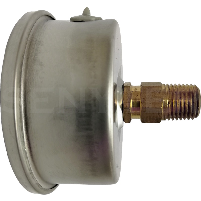 Manómetro TEMPRES Inox. Bronce Diámetro 2,5" Conexión 1/4" NPT M, Posterior en Bronce - Imagen 2
