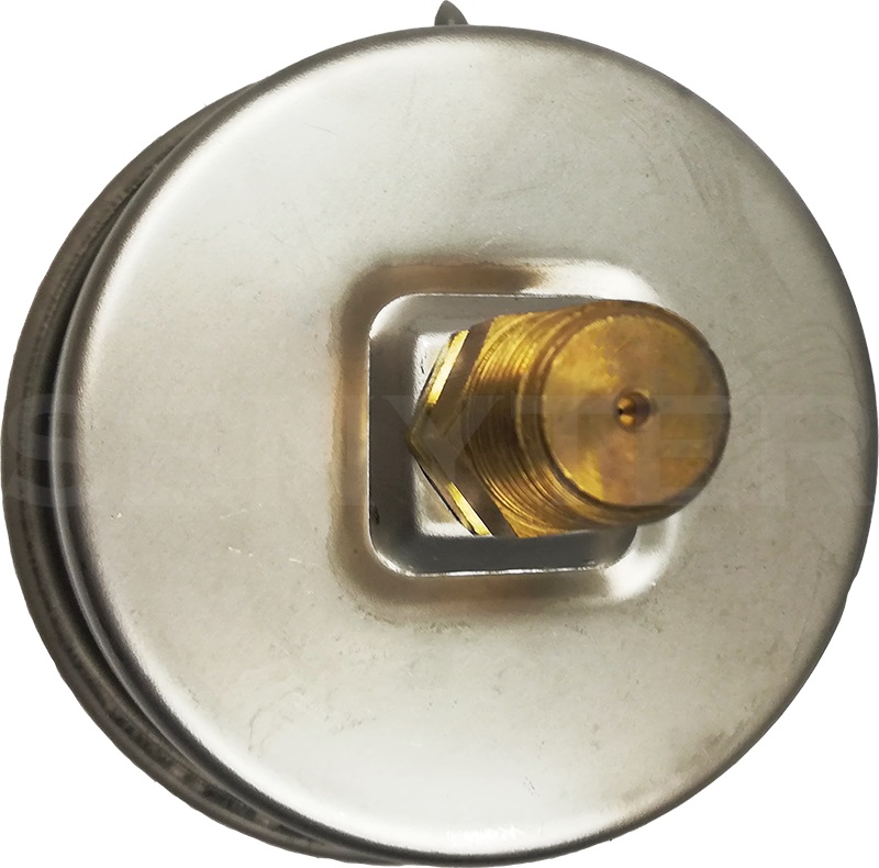 Manómetro TEMPRES Inox. Bronce Diámetro 2,5" Conexión 1/4" NPT M, Posterior en Bronce - Imagen 3