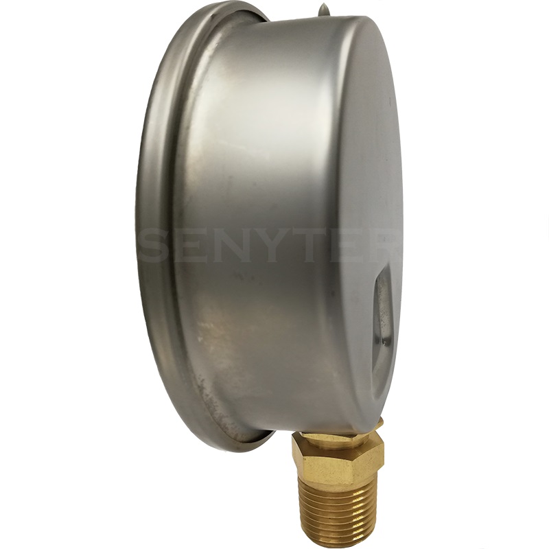 Manómetro TEMPRES Inox. Bronce Diámetro 4.0" Conexión 1/2" NPT M, Inferior en Bronce - Imagen 2