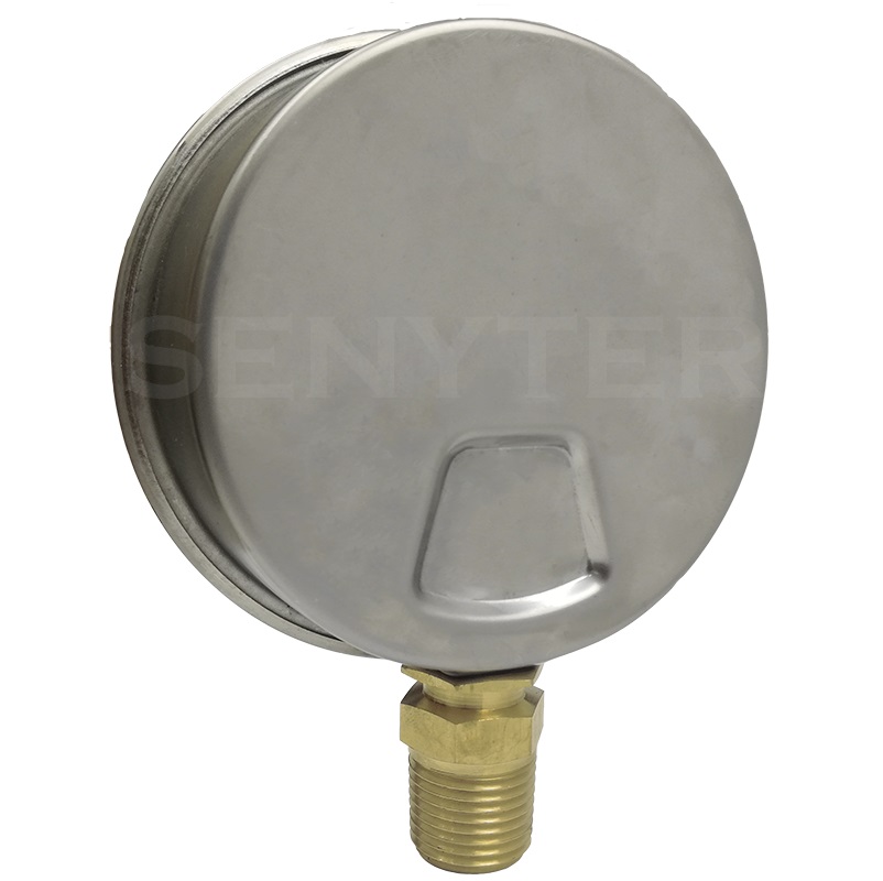 Manómetro TEMPRES Inox. Bronce Diámetro 4.0" Conexión 1/2" NPT M, Inferior en Bronce - Imagen 3