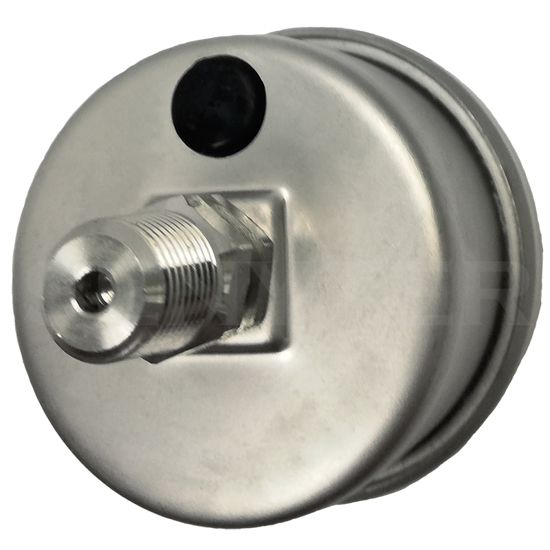 Manómetro TEMPRES Full Inox DN 1.5" Conexión 1/8" NPT M, Posterior en SS316 - Imagen 3
