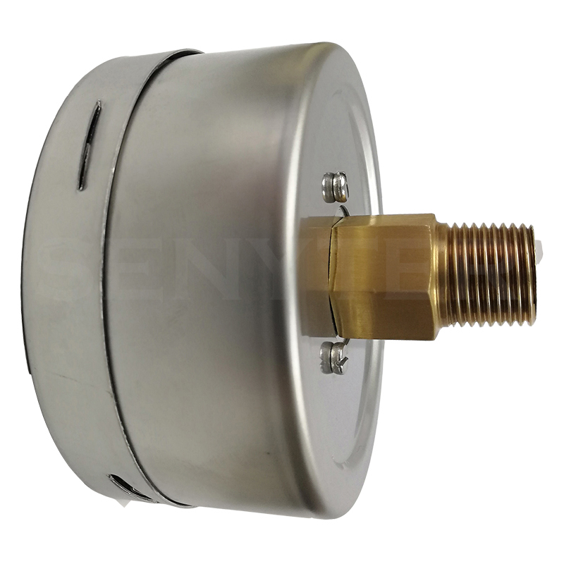 Manómetro TEMPRES Baja Presión DN 4" Conexión 1/2" NPT M, Inferior en Bronce - Imagen 5