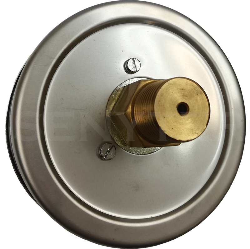 Manómetro TEMPRES Baja Presión DN 4" Conexión 1/2" NPT M, Inferior en Bronce - Imagen 6