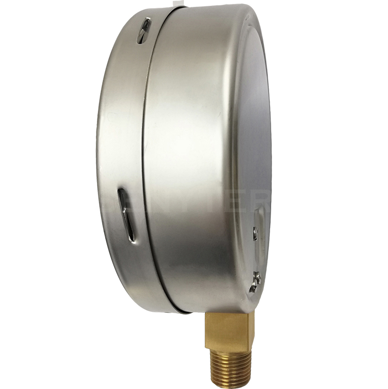Manómetro TEMPRES Baja Presion DN 6" Conexión Inferior 1/2" NPT M, en Bronce - Imagen 2