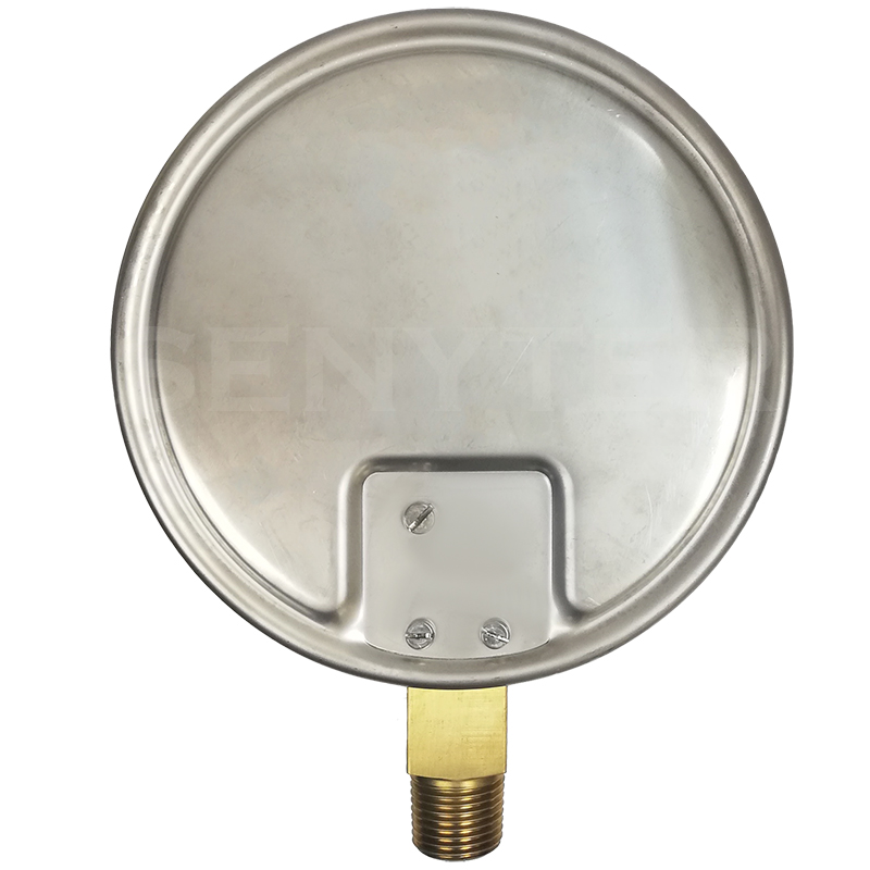 Manómetro TEMPRES Baja Presion DN 6" Conexión Inferior 1/2" NPT M, en Bronce - Imagen 3