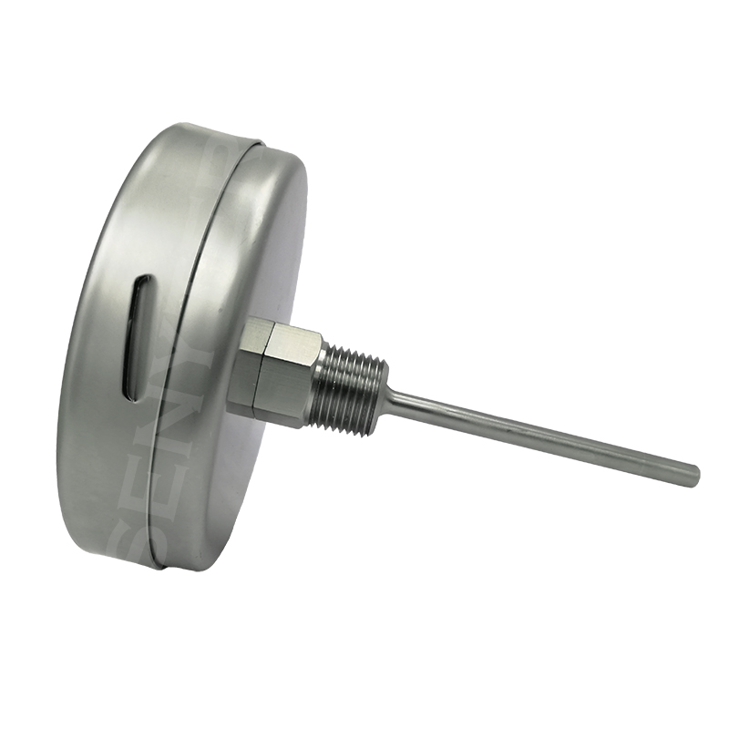 Termómetro Bimetálico DN 3" Bulbo Posterior Conexión 1/2" NPT M, Inferior en SS304 - Imagen 4