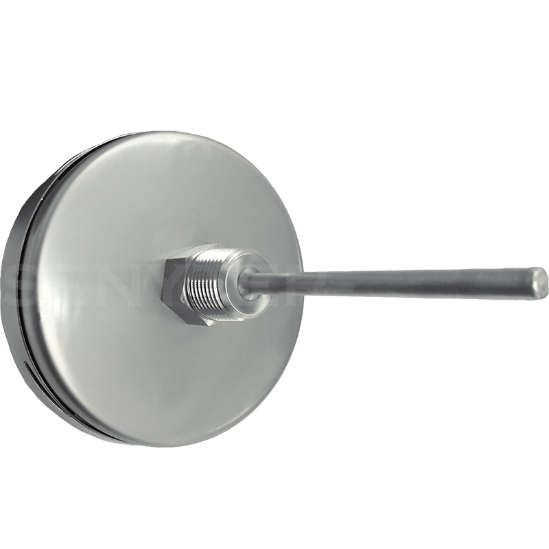 Termómetro Bimetálico DN 3" Bulbo Posterior Conexión 1/2" NPT M, Inferior en SS304 - Imagen 3