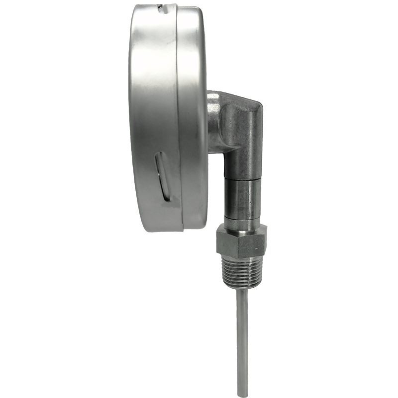 Termómetro bimetálico DN 4" Bulbo Inferior Conexión 1/2″ NPT M, Inferior en SS316 - Imagen 2