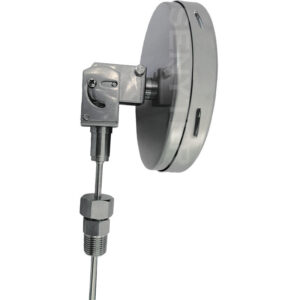 Termómetro bimetálico DN 4" - 5" - 6" Conexión 1/2' NPT HE DESLIZABLE Todo ángulo