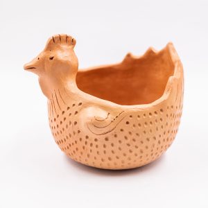 Gallina cerámica natural