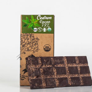 Barra chocolate orgánico cedrón