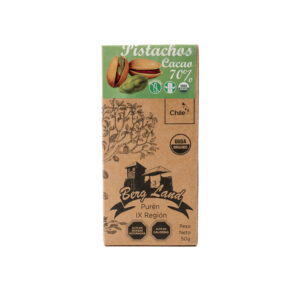 Barra chocolate orgánico pistacho