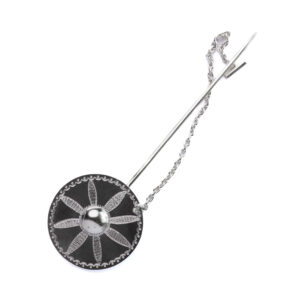 Prendedor de plata tupú grande