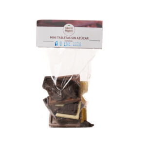 Mini tabletas de chocolate sin azúcar