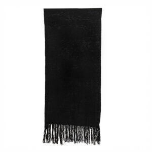 Echarpe telar negro 213 x 51 cm.
