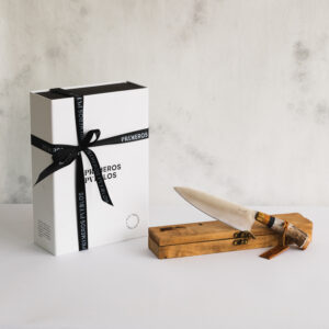 Regalo cuchillo cazador con estuche de madera