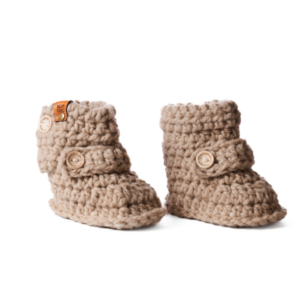 Zapato lana cascara nuez