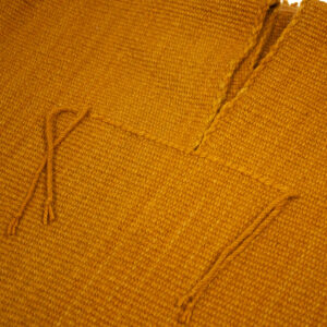 manta naranja detalle