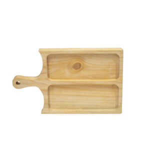 Tabla nativa de madera cuadrada color natural