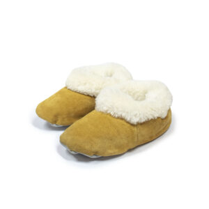 Pantufla de reno mostaza
