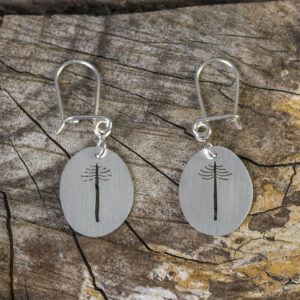 Aros de plata modelo Pewen