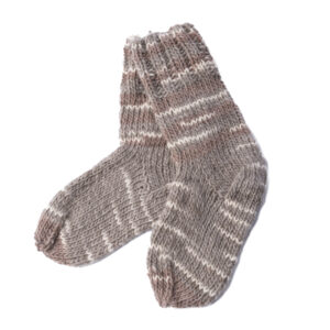 Calcetines de lana color gris infantil