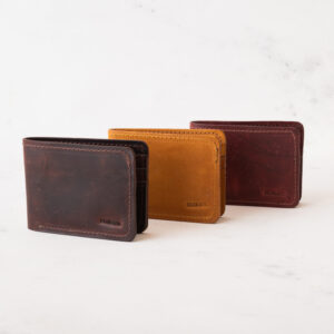 Billetera de color curtido vegetal
