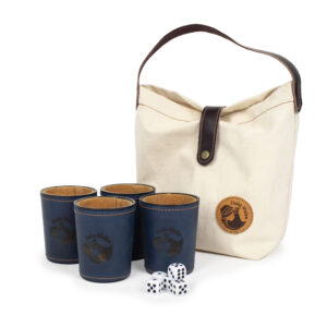 Set de juego 4 cachos de cuero