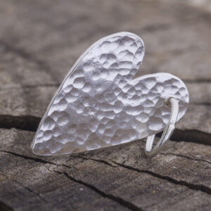 Colgante de plata corazón salvaje M