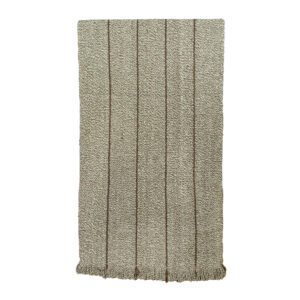 Alfombra pasillera telar XL crudo café 324 x 70 cm.