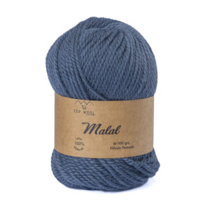 Ovillo lana Malal azul