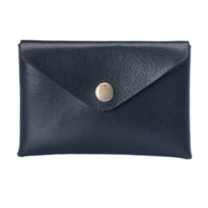 Tarjetero de cuero negro