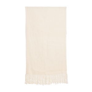 Piecera telar blanca 167 x 76 cm.