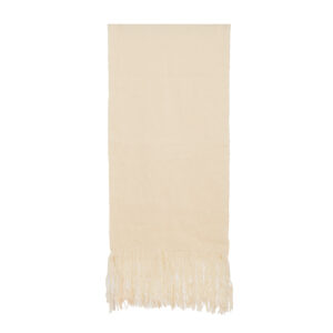 Echarpe telar blanco 198 x 50 cm.