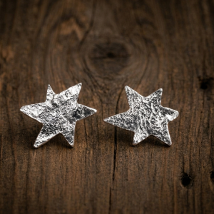 Aros de plata Estrellas