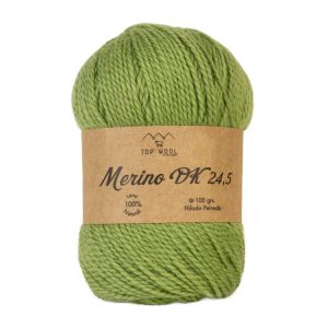 Ovillo de lana Merino DK color pistacho